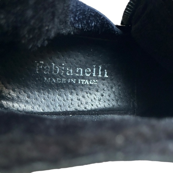 Fabianelli Italian Leather Ankle Boot Faux Shearling Black Women’s 40IT/9.5US - Picture 7 of 8